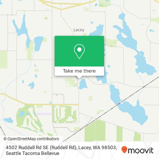 Mapa de 4502 Ruddell Rd SE (Ruddell Rd), Lacey, WA 98503