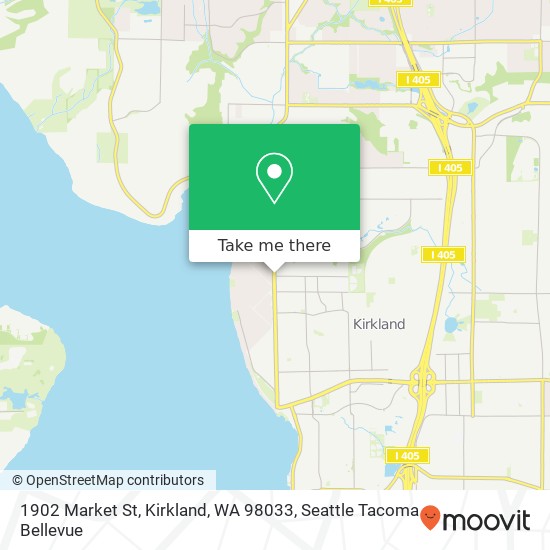 Mapa de 1902 Market St, Kirkland, WA 98033