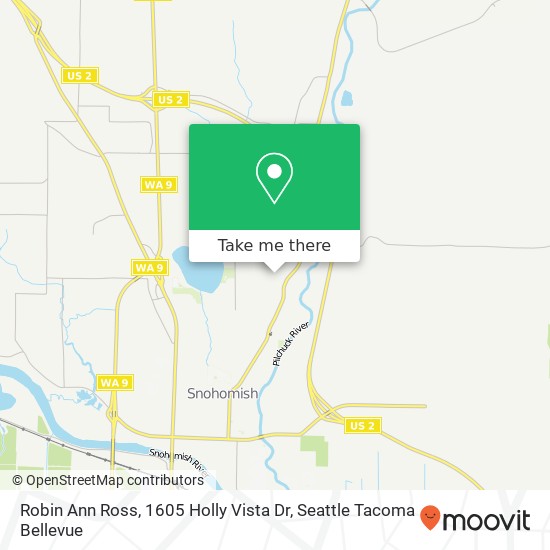 Robin Ann Ross, 1605 Holly Vista Dr map