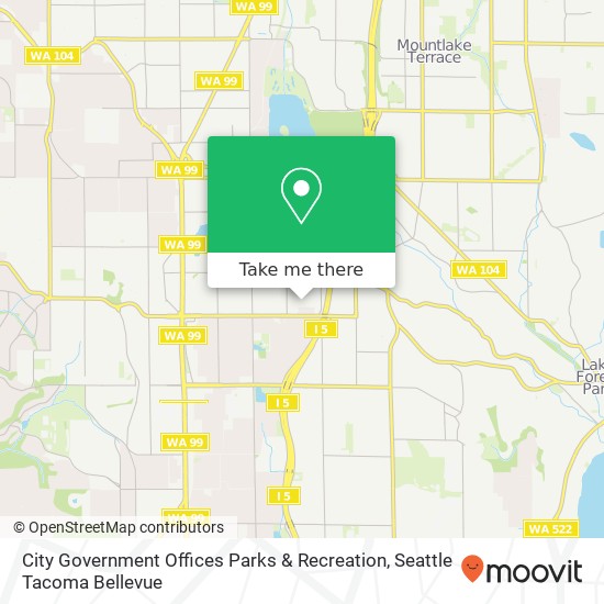 Mapa de City Government Offices Parks & Recreation