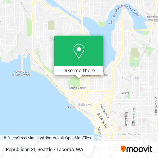 Republican St map