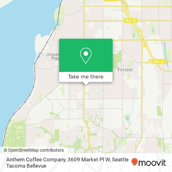 Anthem Coffee Company, 3609 Market Pl W map