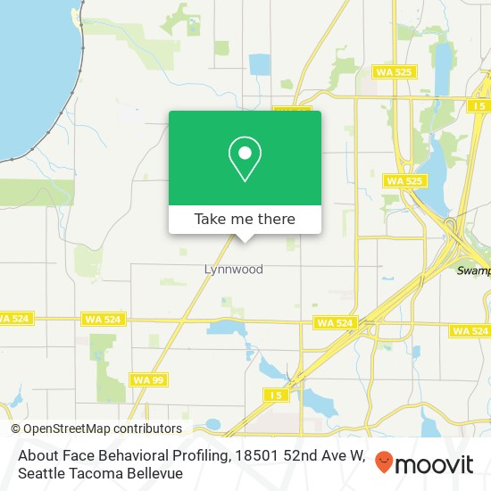 About Face Behavioral Profiling, 18501 52nd Ave W map