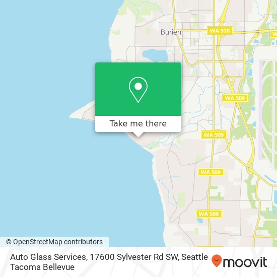 Auto Glass Services, 17600 Sylvester Rd SW map