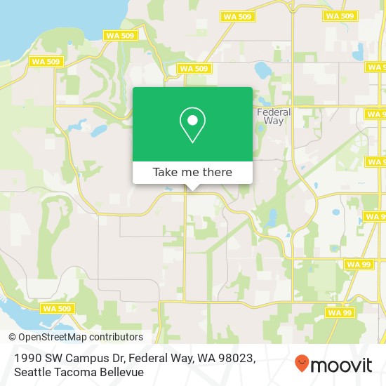 1990 SW Campus Dr, Federal Way, WA 98023 map