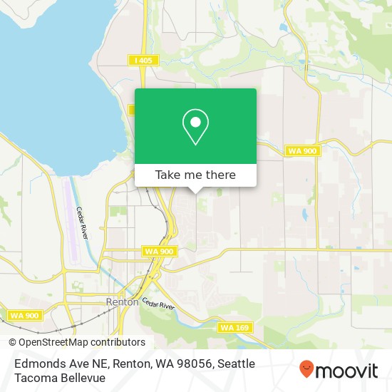 Mapa de Edmonds Ave NE, Renton, WA 98056