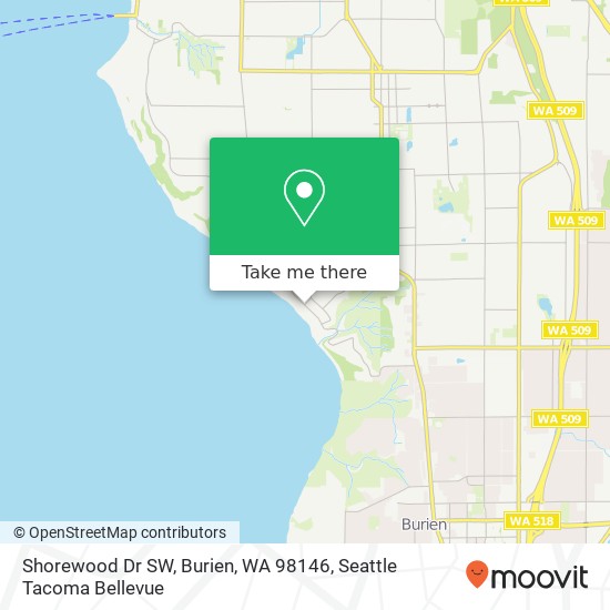 Shorewood Dr SW, Burien, WA 98146 map