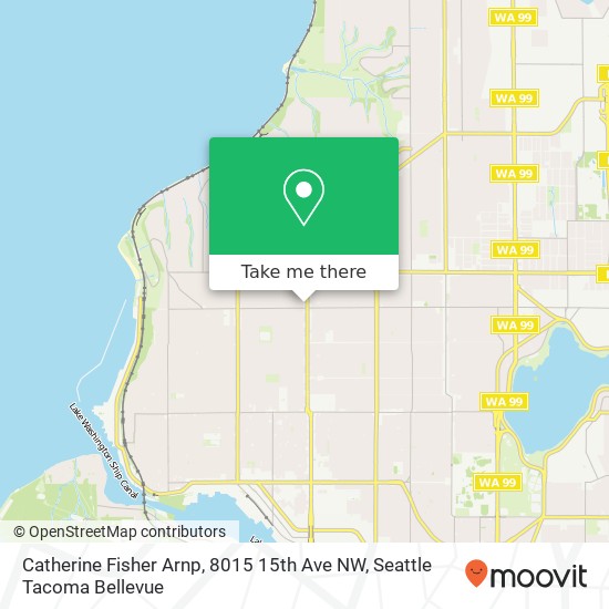 Mapa de Catherine Fisher Arnp, 8015 15th Ave NW