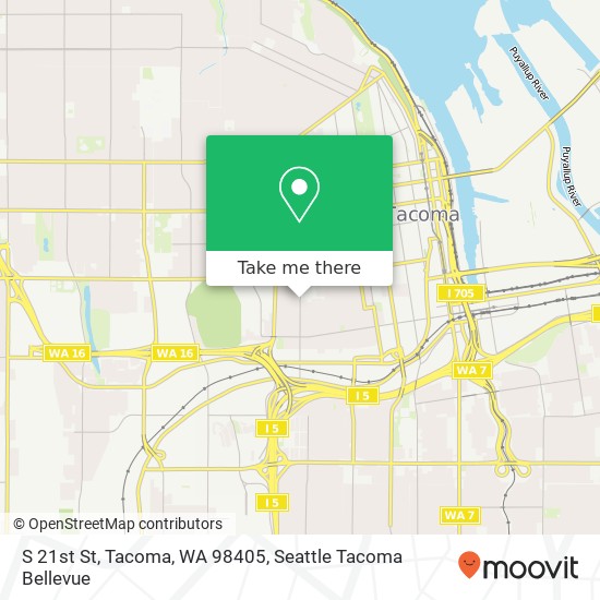 S 21st St, Tacoma, WA 98405 map