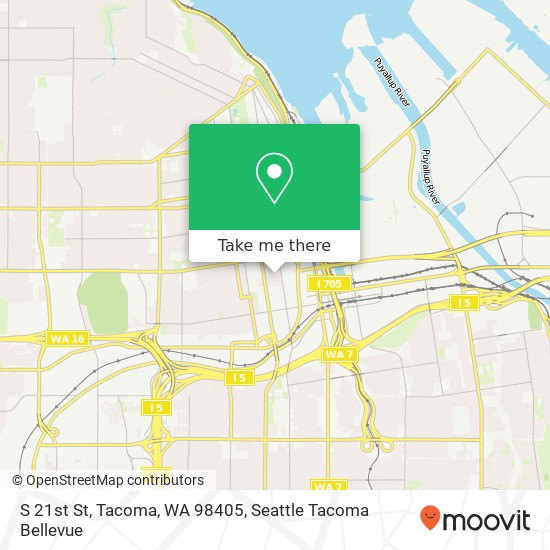 S 21st St, Tacoma, WA 98405 map