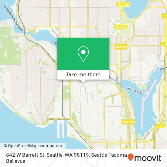 842 W Barrett St, Seattle, WA 98119 map