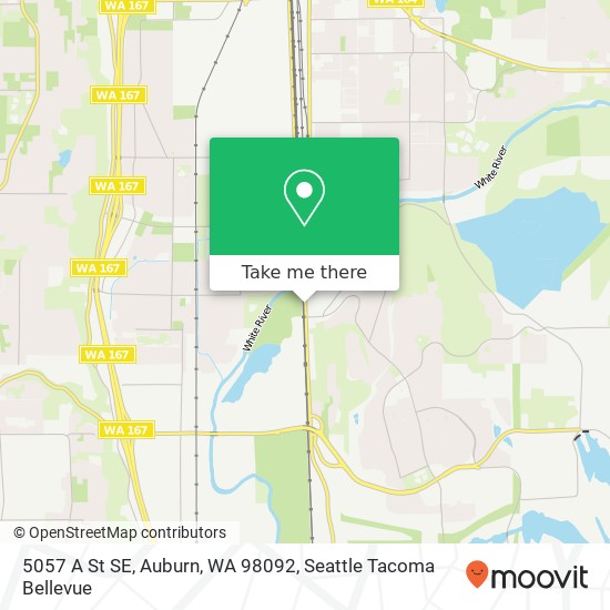 Mapa de 5057 A St SE, Auburn, WA 98092