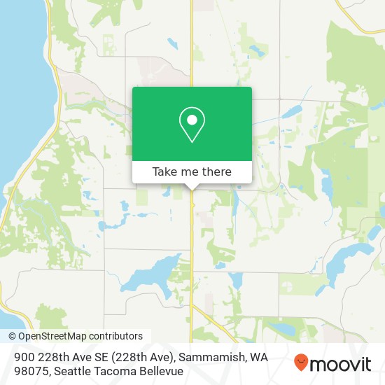 Mapa de 900 228th Ave SE (228th Ave), Sammamish, WA 98075