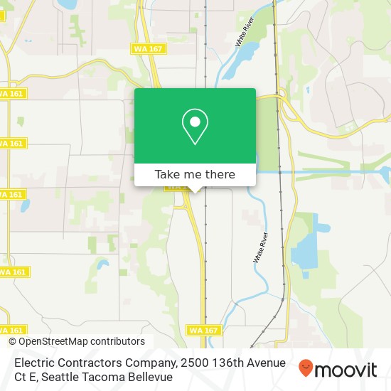 Mapa de Electric Contractors Company, 2500 136th Avenue Ct E