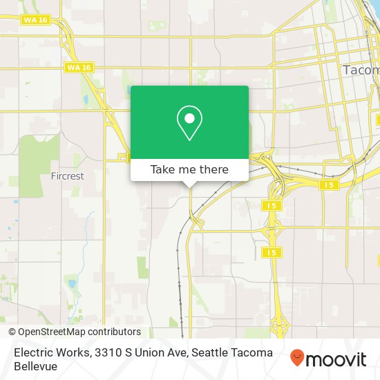 Mapa de Electric Works, 3310 S Union Ave