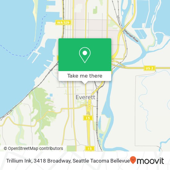 Trillium Ink, 3418 Broadway map