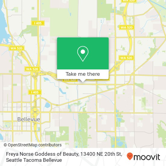 Mapa de Freya Norse Goddess of Beauty, 13400 NE 20th St