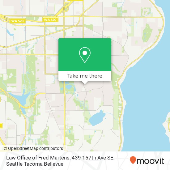 Mapa de Law Office of Fred Martens, 439 157th Ave SE
