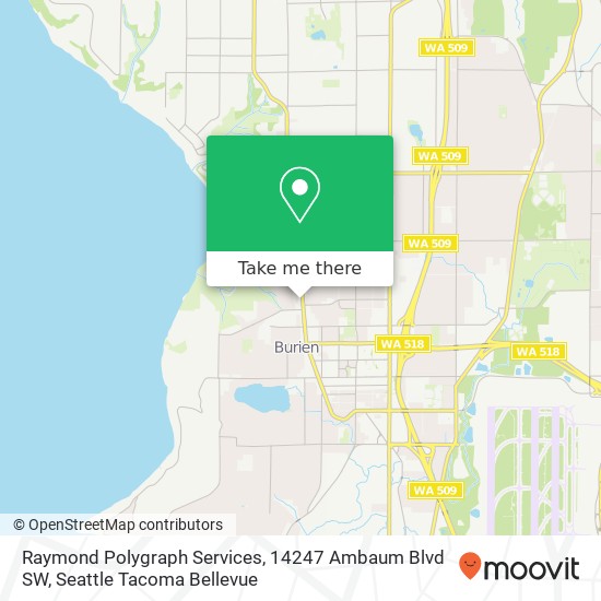 Raymond Polygraph Services, 14247 Ambaum Blvd SW map