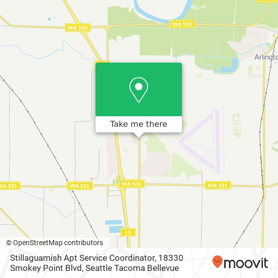 Stillaguamish Apt Service Coordinator, 18330 Smokey Point Blvd map