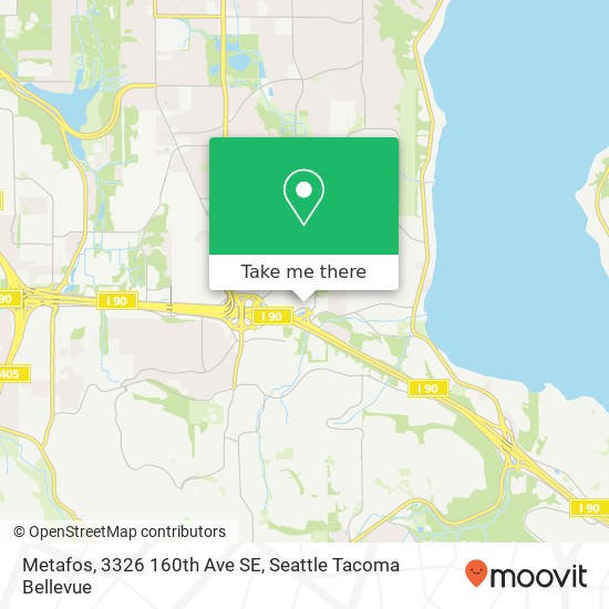 Metafos, 3326 160th Ave SE map