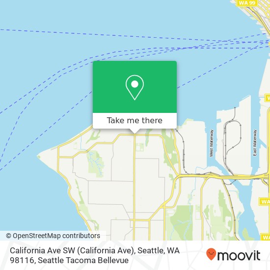California Ave SW (California Ave), Seattle, WA 98116 map