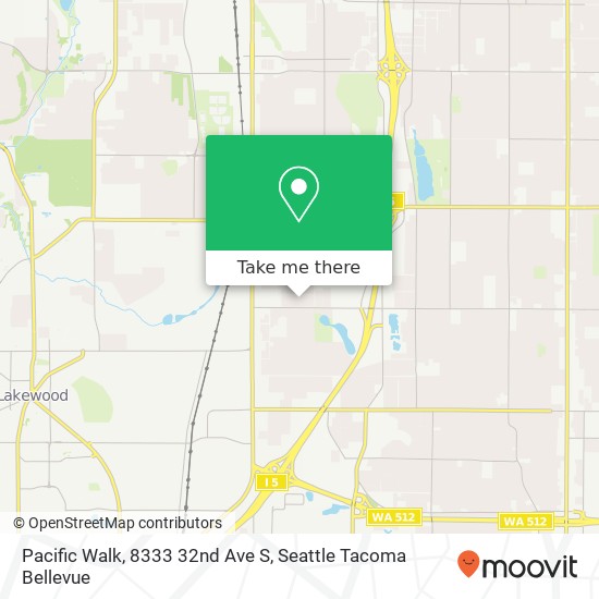 Mapa de Pacific Walk, 8333 32nd Ave S