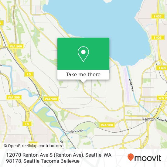 Mapa de 12070 Renton Ave S (Renton Ave), Seattle, WA 98178