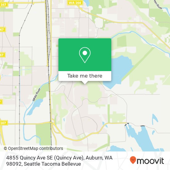 Mapa de 4855 Quincy Ave SE (Quincy Ave), Auburn, WA 98092