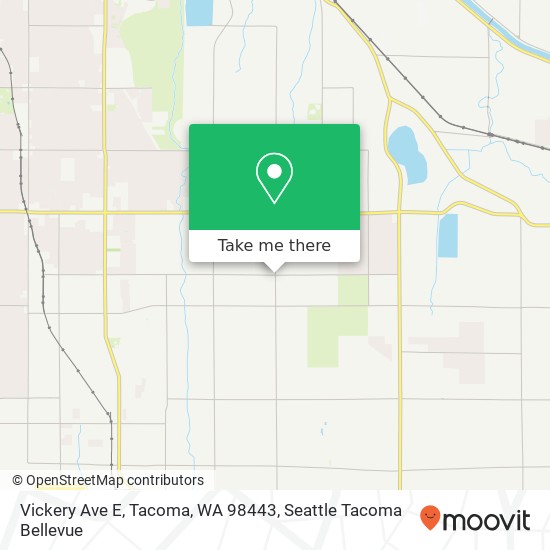 Mapa de Vickery Ave E, Tacoma, WA 98443