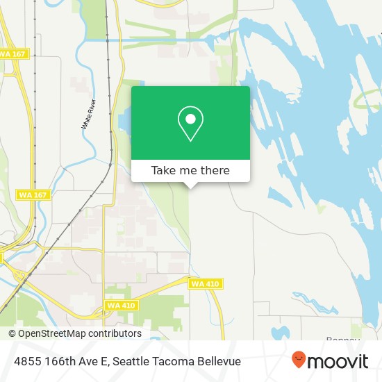 Mapa de 4855 166th Ave E, Bonney Lake, WA 98391