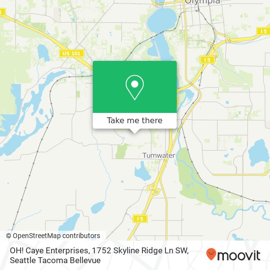 Mapa de OH! Caye Enterprises, 1752 Skyline Ridge Ln SW