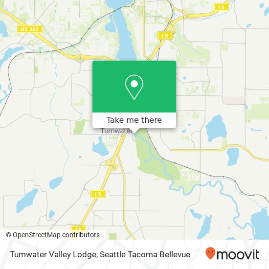 Tumwater Valley Lodge map