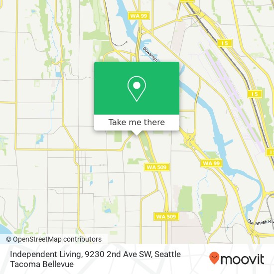 Independent Living, 9230 2nd Ave SW map