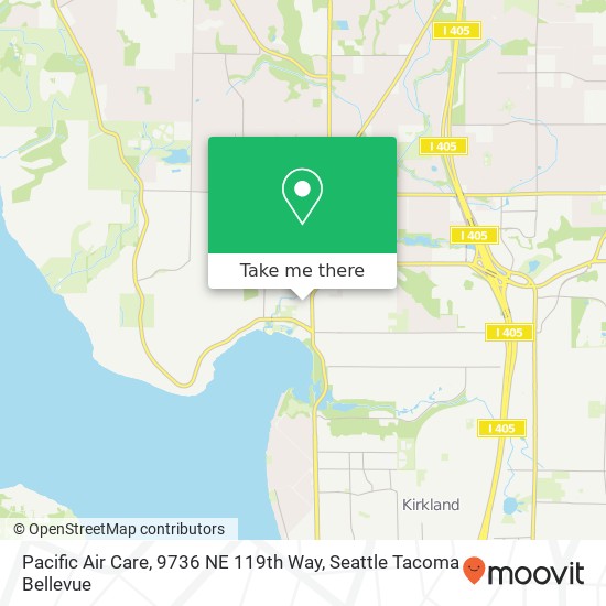 Mapa de Pacific Air Care, 9736 NE 119th Way