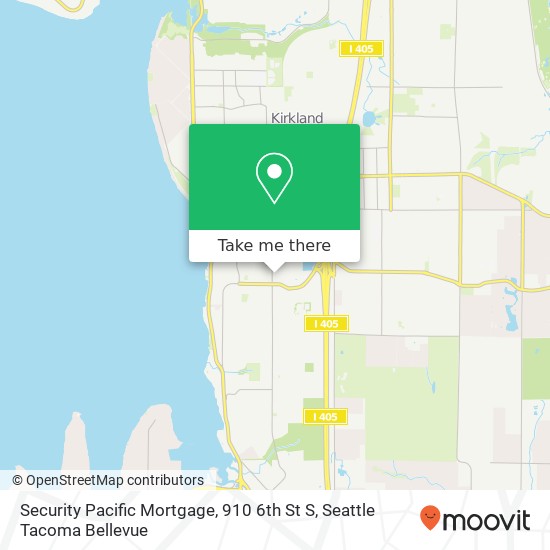 Mapa de Security Pacific Mortgage, 910 6th St S
