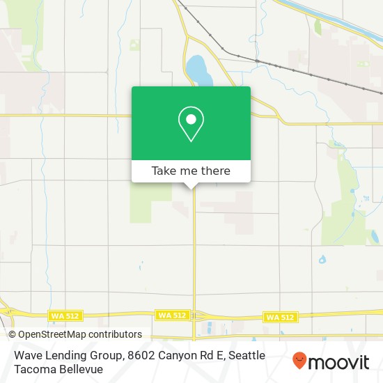 Mapa de Wave Lending Group, 8602 Canyon Rd E