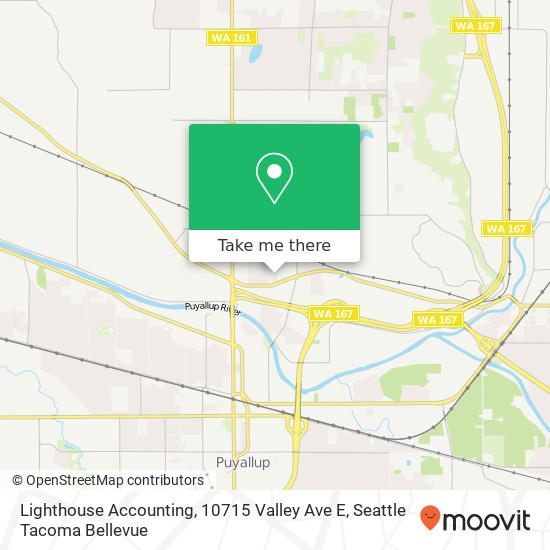 Mapa de Lighthouse Accounting, 10715 Valley Ave E