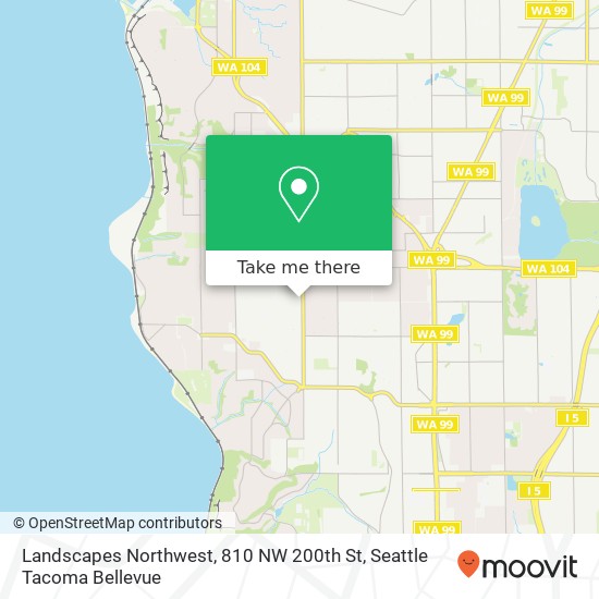 Landscapes Northwest, 810 NW 200th St map