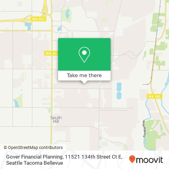 Gover Financial Planning, 11521 134th Street Ct E map