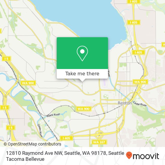 12810 Raymond Ave NW, Seattle, WA 98178 map