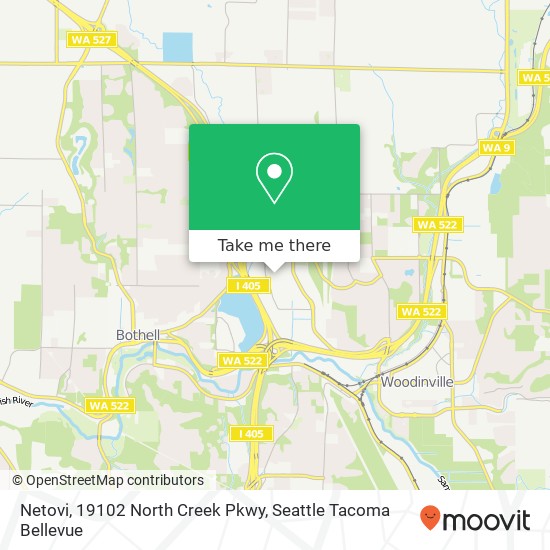 Mapa de Netovi, 19102 North Creek Pkwy