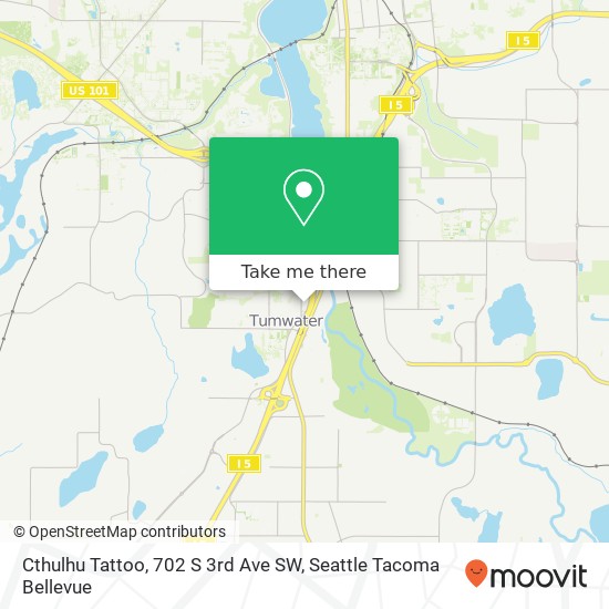 Mapa de Cthulhu Tattoo, 702 S 3rd Ave SW