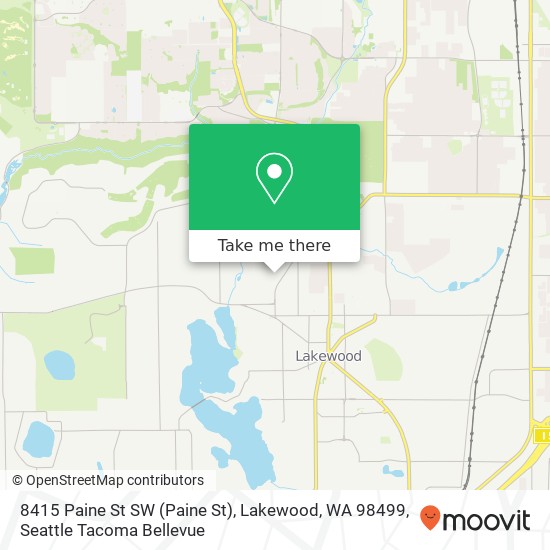 8415 Paine St SW (Paine St), Lakewood, WA 98499 map