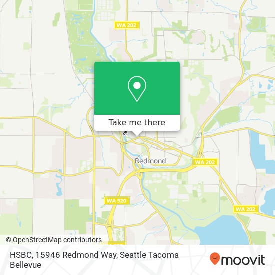 HSBC, 15946 Redmond Way map