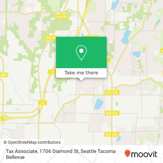 Mapa de Tax Associate, 1706 Diamond St