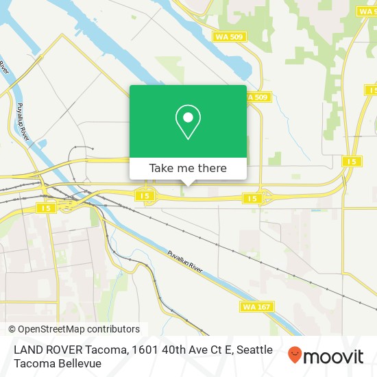 LAND ROVER Tacoma, 1601 40th Ave Ct E map