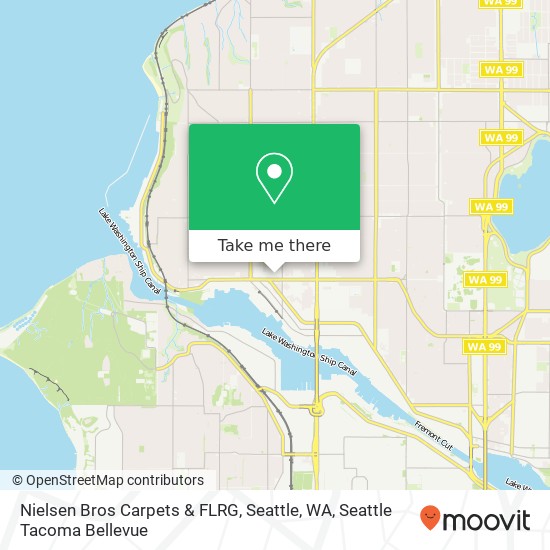 Mapa de Nielsen Bros Carpets & FLRG, Seattle, WA
