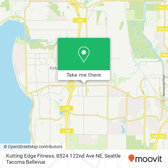 Mapa de Kutting Edge Fitness, 8524 122nd Ave NE