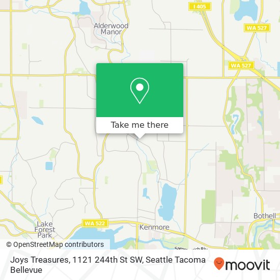 Mapa de Joys Treasures, 1121 244th St SW